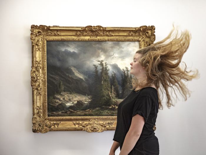 François Diday, Chemin du col du Grimsel à la Handeck, 1855, Musée d’art du Valais © Musées cantonaux du Valais, Sion. Photo et interprétation : Olivier Lovey